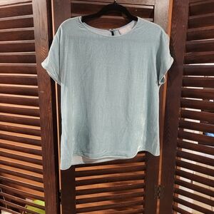 Pure Collection Light Blue Velvet Top